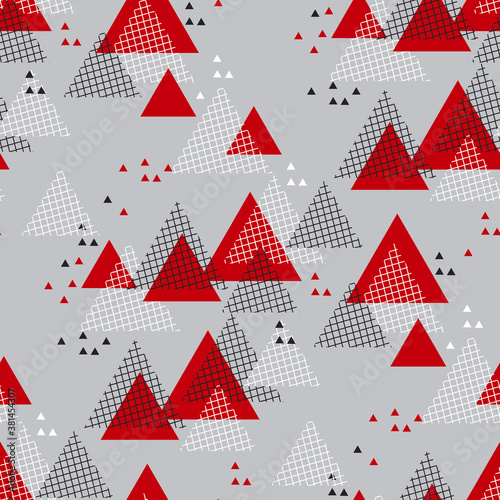 Abstract triangle arrow geo...