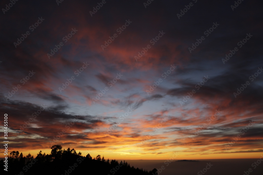 Fototapeta premium Orange sunset 