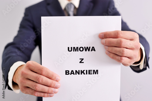 Umowa z bankiem.
