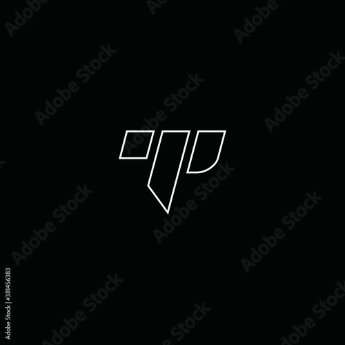 TP logo line art vector icon illustrations