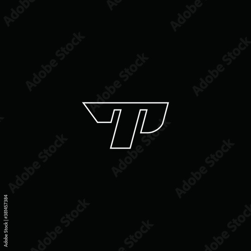 TP logo line art vector icon illustrations