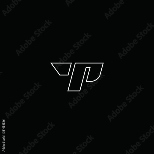 TP logo line art vector icon illustrations