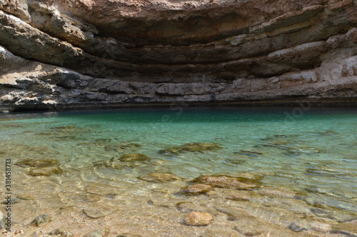 The stunning gorges and desert landscape of the Arabian Peninsula in Oman