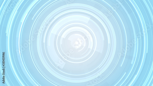 Circle white blue bright technology Hi-tech background. Abstract graphic digital future concept design.
