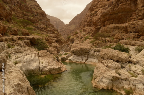 The stunning gorges and desert landscape of the Arabian Peninsula in Oman © ChrisOvergaard