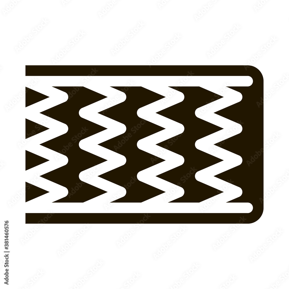 Mattress Metal Springs glyph icon vector. Mattress Metal Springs Sign. isolated symbol illustration Mattress Metal Springs glyph icon vector. Mattress Metal Springs Sign. isolated symbol illustration