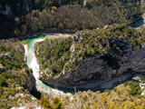 The Verdon Gorge (Gorges du Verdon), a river canyon in Cote d'Azur, Provence, France