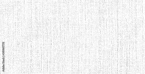 Vector fabric texture. Distressed texture of weaving fabric. Grunge background. Abstract halftone vector illustration. Overlay to create interesting effect and depth. Black isolated on white. EPS10.