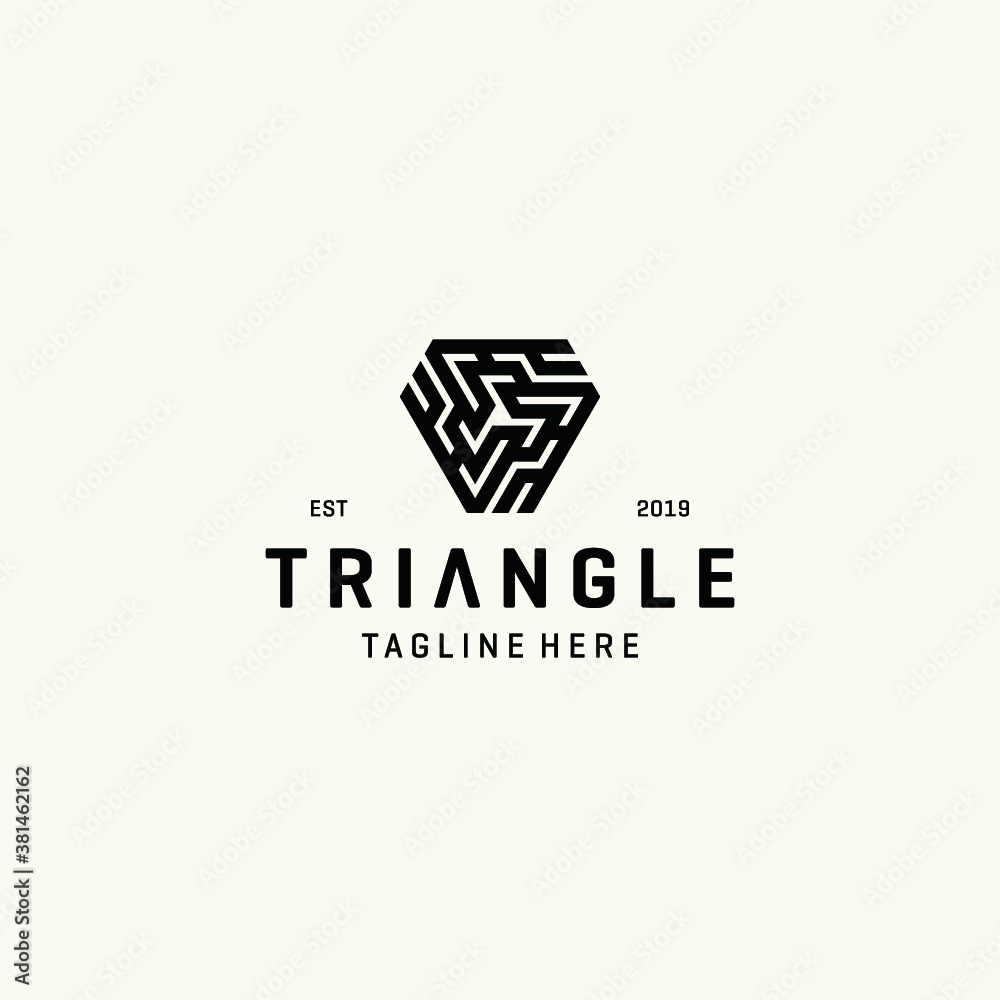 Triangle logo vector icon illustrations Triangle logo vector icon illustrations
