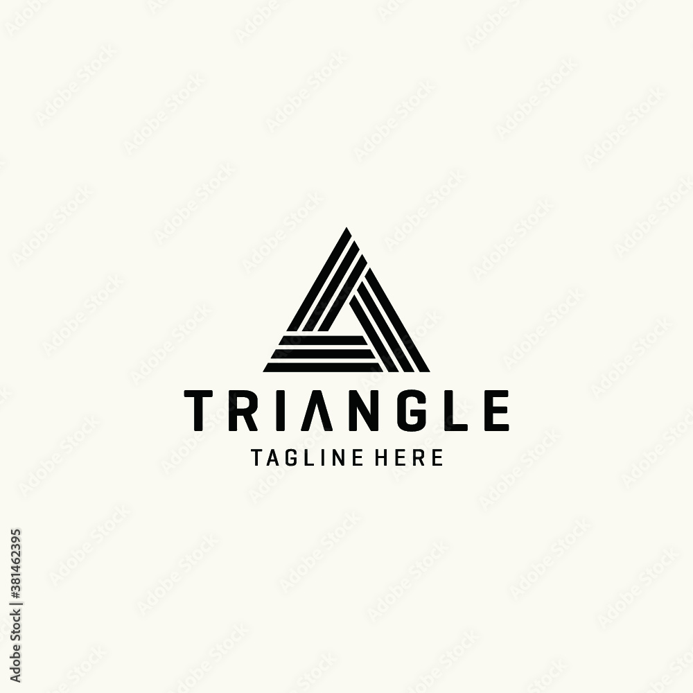 Triangle logo vector icon illustrations Triangle logo vector icon illustrations