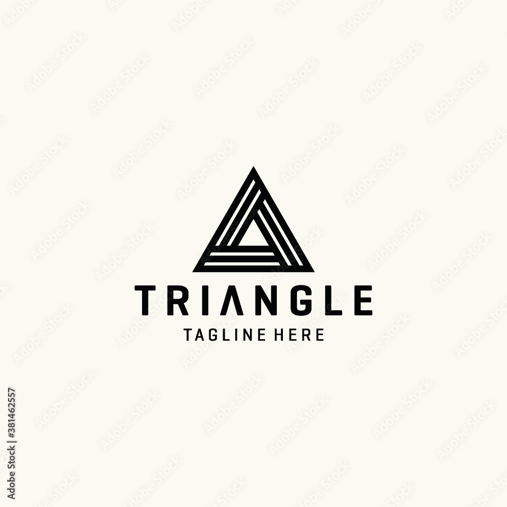 Triangle logo vector icon illustrations Triangle logo vector icon illustrations