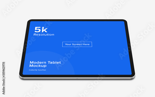 Tablet Smartphone Mockup | Fully Editable File, Replaceable Screen, Separated Shadow and Background, Easy to Change Color 