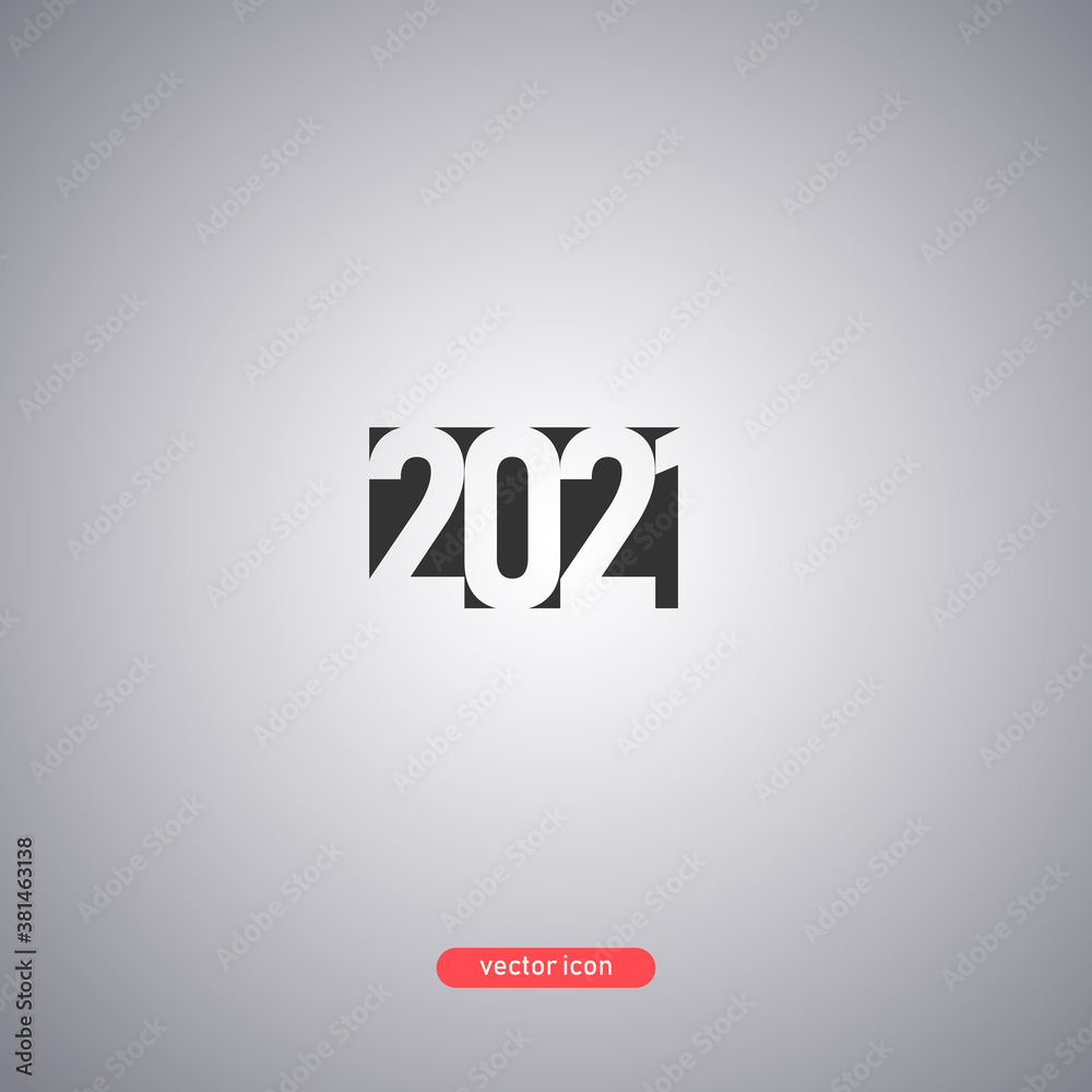 2021 year vector icon isolated on gray background 2021 year vector icon isolated on gray background