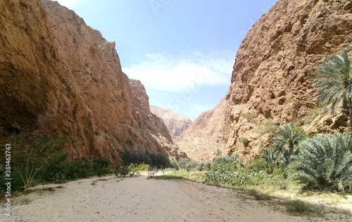 The Bimmah Sinkhole and Gorge on the Arabian Peninsula in Oman