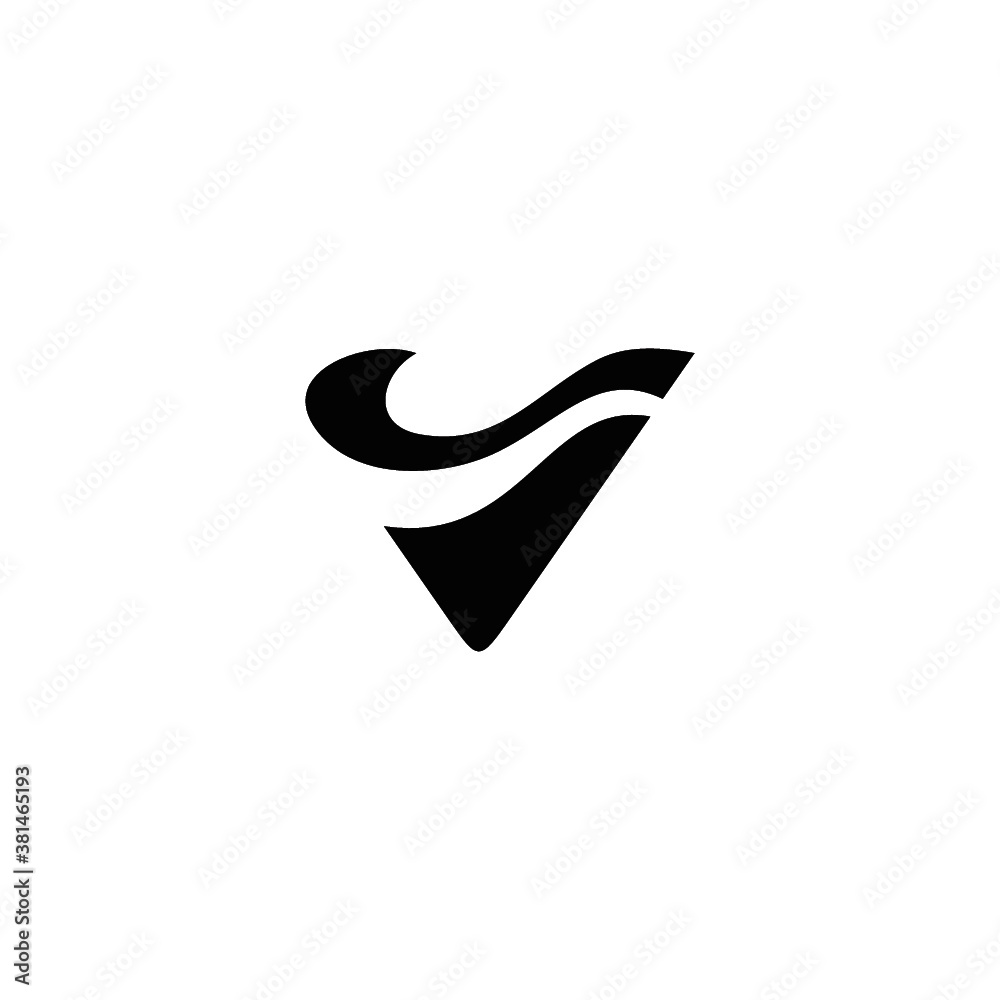 V logo vector color full alphabet icon illustrations