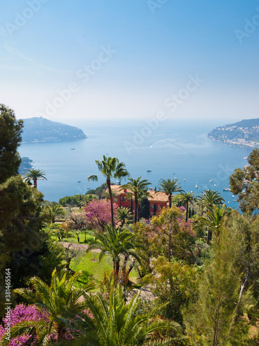 View of the bay at Villefranche-sur-Mer, French Riviera, Cote d'Azur, southern France