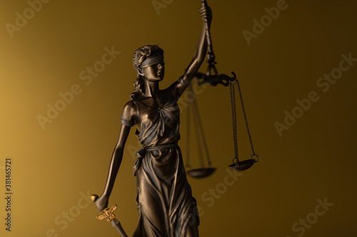 law symbol statue justice and order