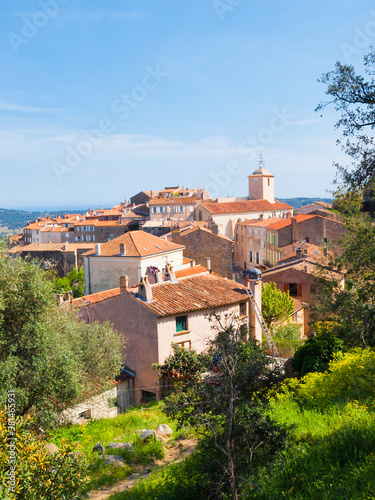 View of Ramatuelle, French Riviera, Cote d'Azur, Provence, southern France