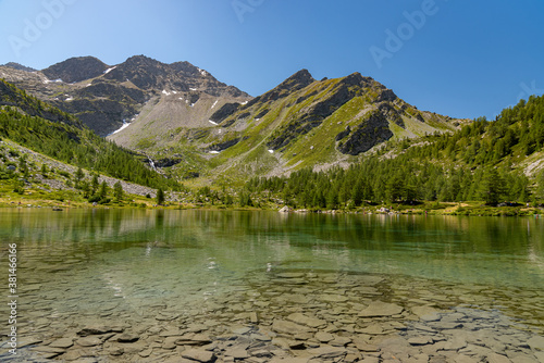 Photos Morgex (Aosta), the wonderful Lake of Arpy, a mirror of water of glacial origin set in a beautiful alpine setting