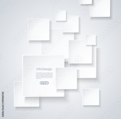 Abstract geometric shape from grey  bricks, regtangles vector background.