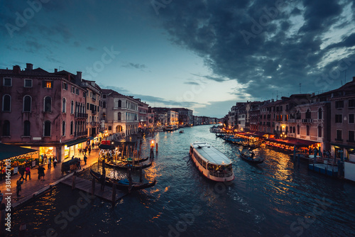 Grand Canal in sunset time, Venice, Italy © Iakov Kalinin