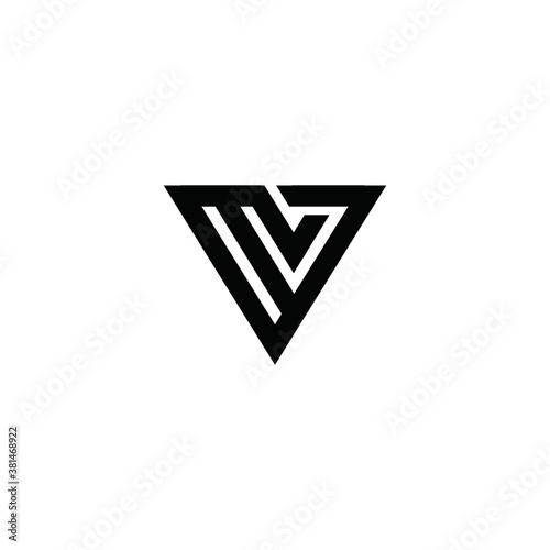 V logo vector alphabet icon illustrations