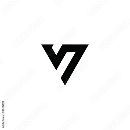 V logo vector alphabet icon illustrations