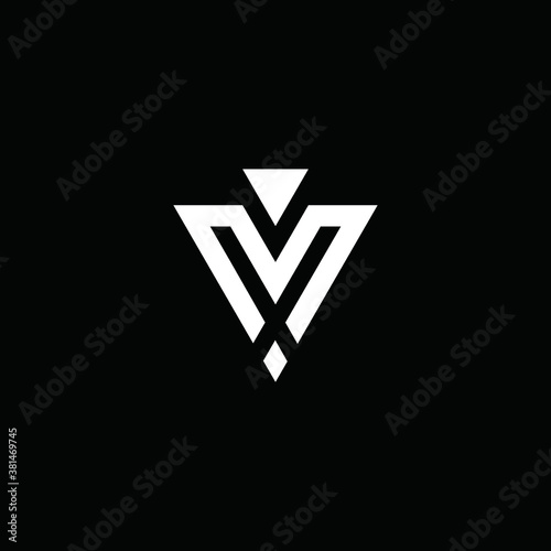 V logo vector alphabet icon illustrations