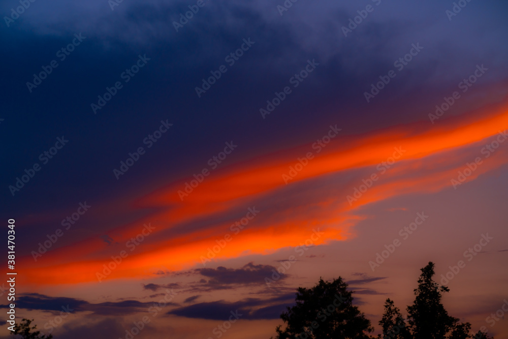 Fototapeta premium sunset in the sky