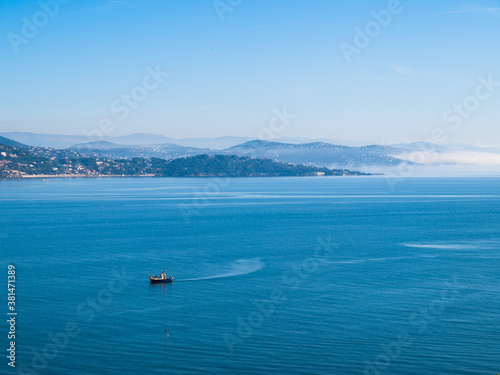 View of the gulf of Saint-Tropez, French Riviera, Côte d'Azur, France © petroos