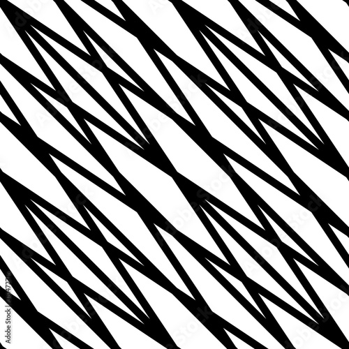 Diagonal lines grid seamless pattern. Angled stripes ornament. Linear motif. Pinstripes print. Striped background. Tilted line shapes wallpaper. Slanted stripe figures backdrop. Vector illustration