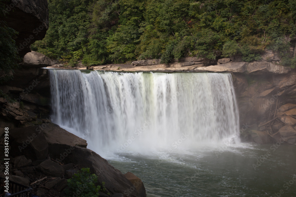 Cumberland falls outdoors in the sunshine