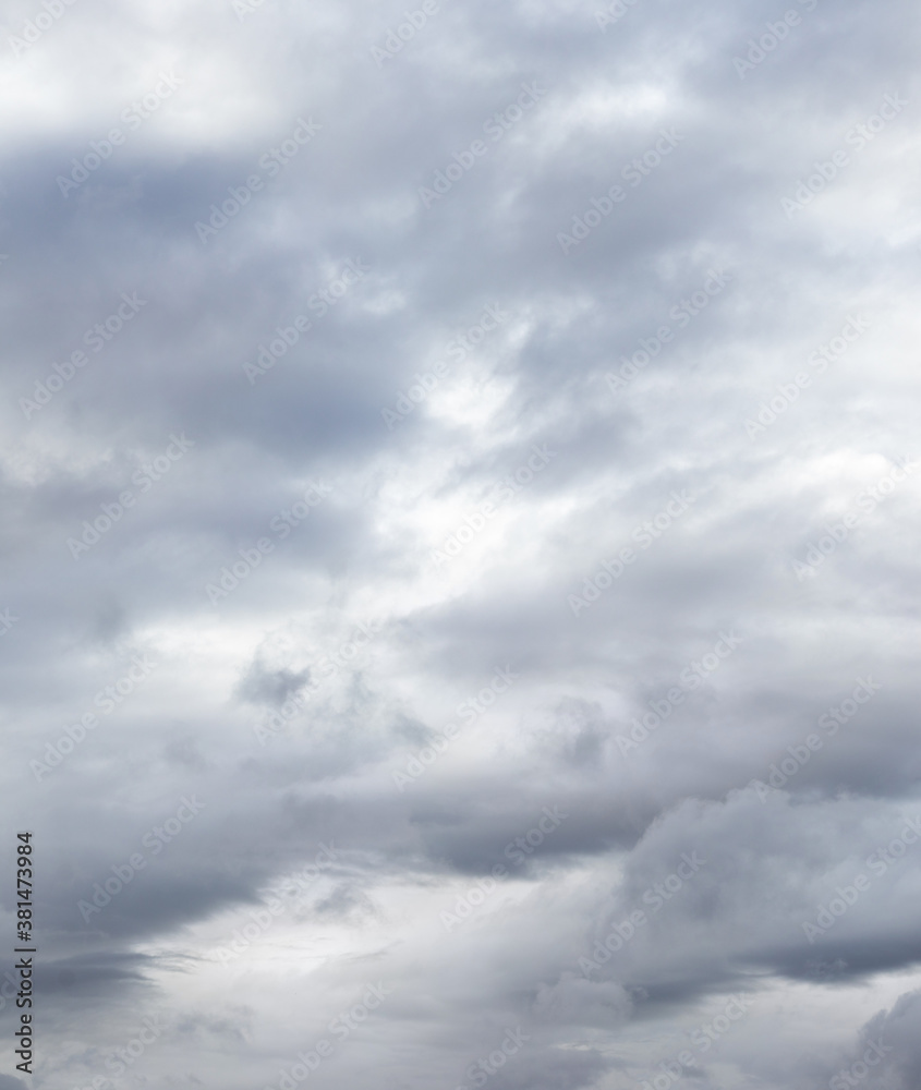 The sky before the rain is covered with solid gray clouds The sky before the rain is covered with solid gray clouds
