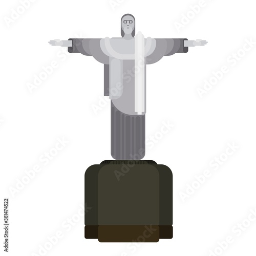 brazilian statue of jesus christ made of stone