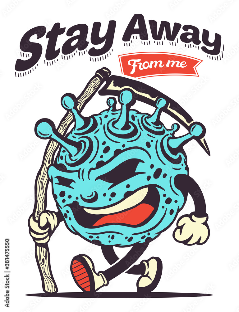 Fototapeta premium Corona virus illustration