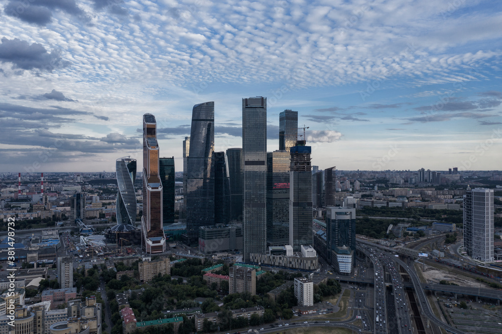 Panorama of Moscow city