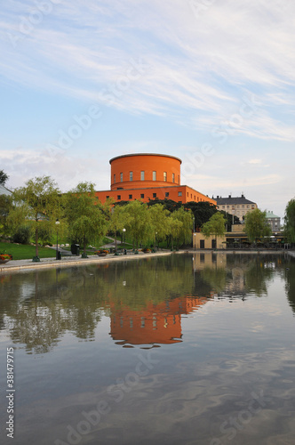 Canvas Print Municipal Library in Stockholm Sweden