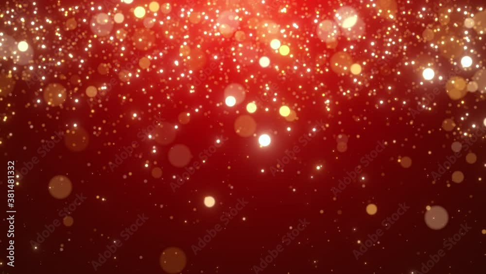 red abstract Christmas background holiday bokeh lights