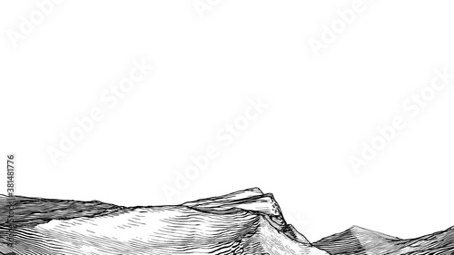 Abstract vintage physical geography foreground