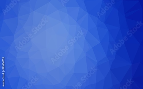 Light BLUE vector triangle mosaic texture. A sample with polygonal shapes. Brand new style for your business design.