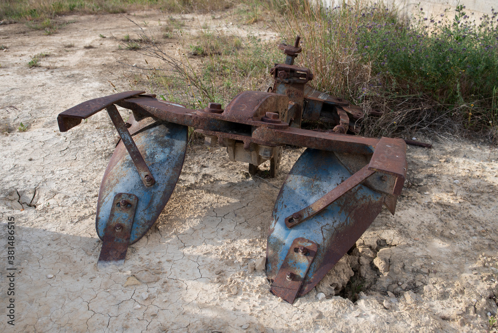 Plow aged by the passing of years Plow aged by the passing of years