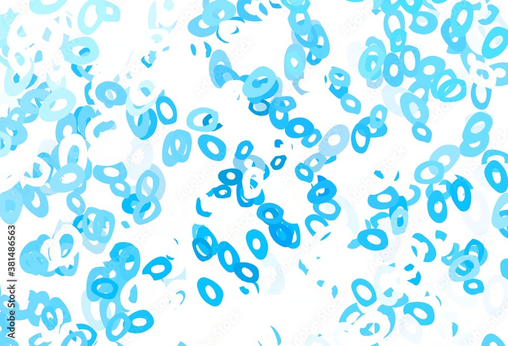 Light Blue, Green vector texture with disks.