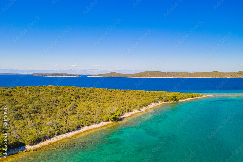 Beautiful coastline on the island of Dugi Otok on Adriatic sea in Croatia Beautiful coastline on the island of Dugi Otok on Adriatic sea in Croatia