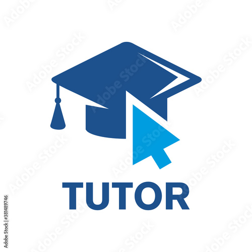Vector logo of a tutor and educational courses