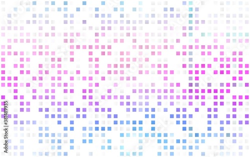 Light Multicolor, Rainbow vector seamless texture in rectangular style. Beautiful illustration with rectangles and squares. Design for textile, fabric, wallpapers.
