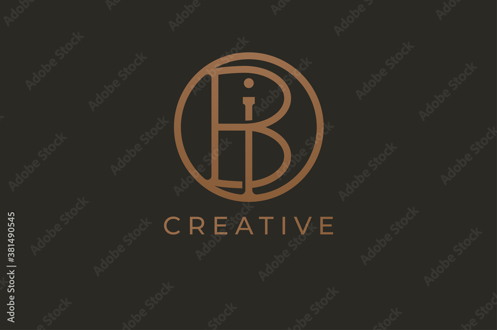 Abstract initial letter I and B logo,usable for branding and business logos, Flat Logo Design Template, vector illustration Abstract initial letter I and B logo,usable for branding and business logos, Flat Logo Design Template, vector illustration