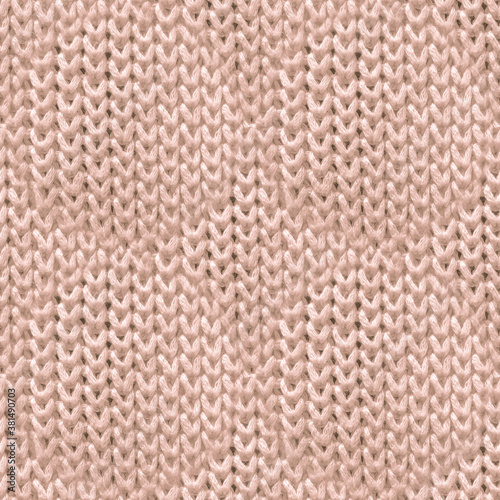 Wallpaper Mural Brown Woolen Thread. Abstract Knitted Textile.  Torontodigital.ca