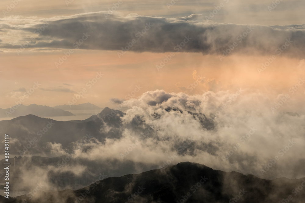 fog in the mountains