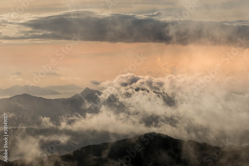 fog in the mountains