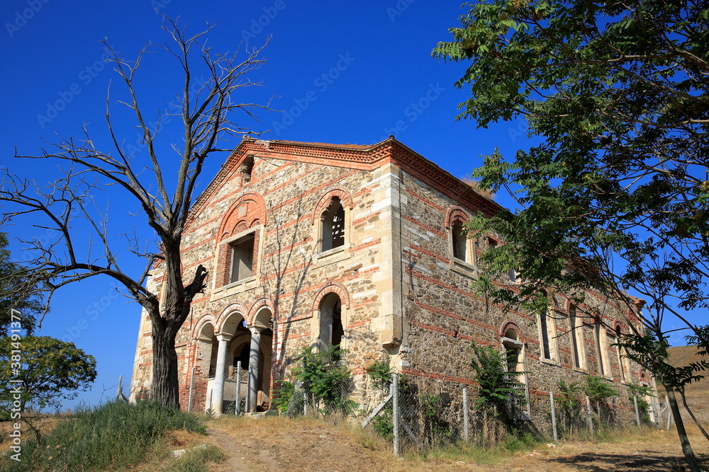 Ruins Of The Historical Germiyan Church Silivri Turkey It Was Built 